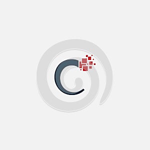 C letter â€abstract outstanding professional business awesome artistic branding company different colors illustration logo